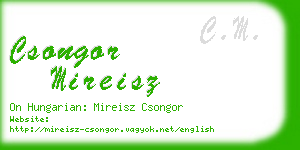 csongor mireisz business card